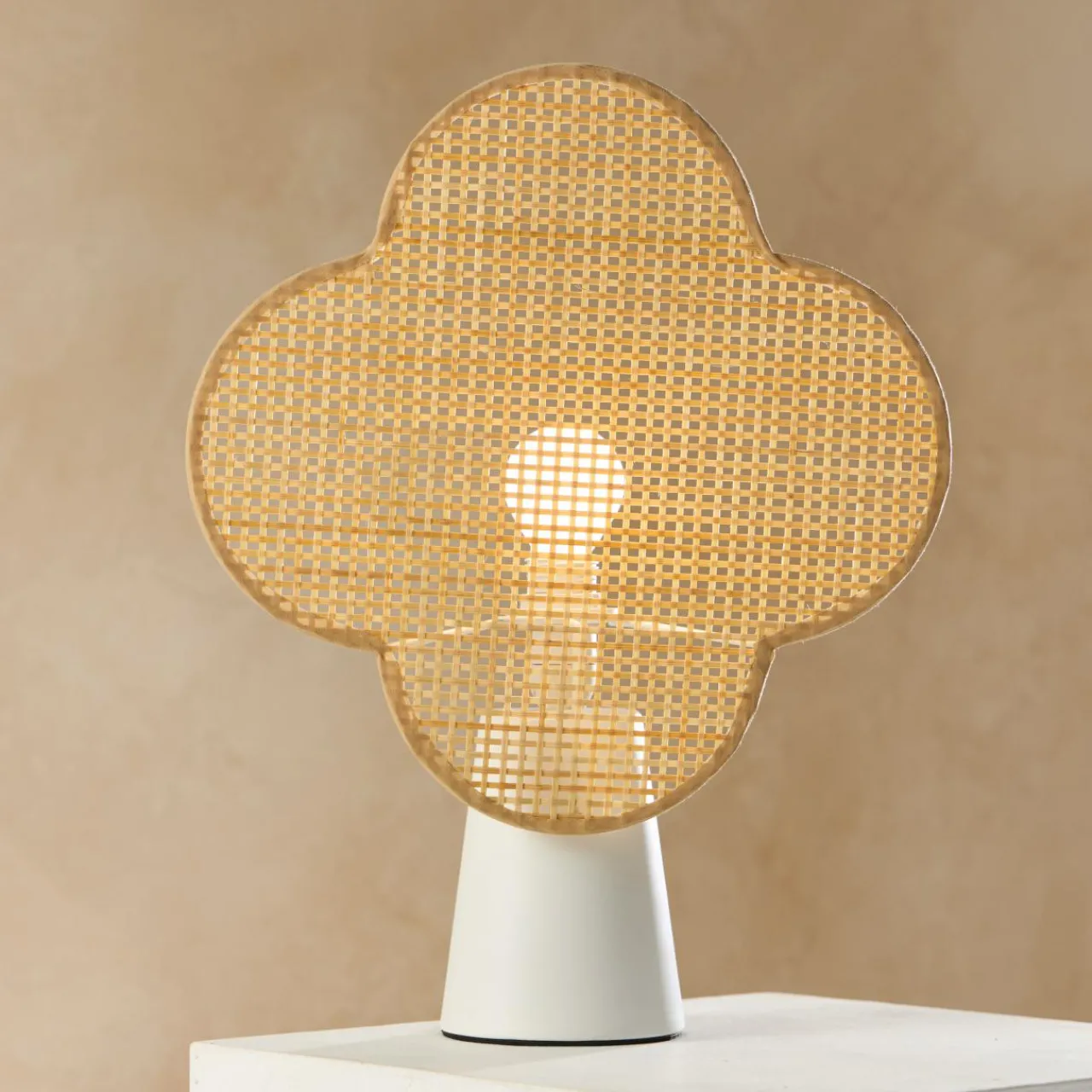 Lampe À Poser|OSTARIA Lampe à poser bambou (H36 cm) Faustine Beige