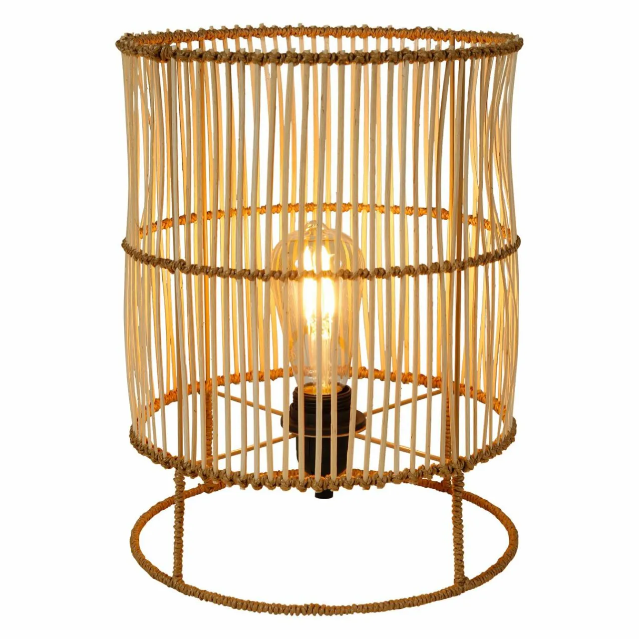 Lampe À Poser|OSTARIA Lampe à poser bambou (H34 cm) Mia Naturel