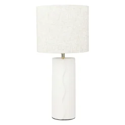 Lampe À Poser|OSTARIA Lampe à poser céramique (H44 cm) Isaure Beige