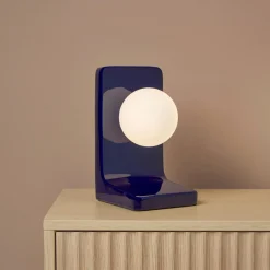 Lampe À Poser|OSTARIA Lampe à poser céramique (H23 cm) Walter e Bleu