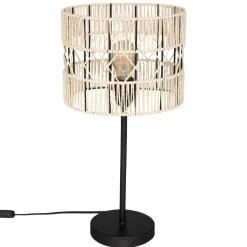 Lampe À Poser|ATMOSPHERA Lampe à poser en corde (H47 cm) Cosy Beige