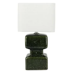 Lampe À Poser|OSTARIA Lampe à poser en céramique (H34 cm) Céladon e Vert