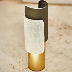 Lampe À Poser|OSTARIA Lampe à poser en métal (H28 cm) Bourgeon e Vert