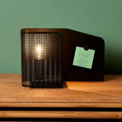 Lampe À Poser|OSTARIA Lampe à poser en métal (L25 x H16 cm) Aladin Noir