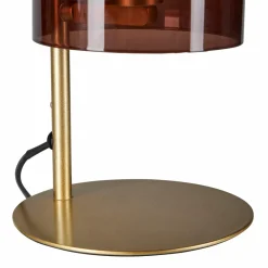 Lampe À Poser|OSTARIA Lampe à poser en verre (H31 cm) Victoria Brun Marron