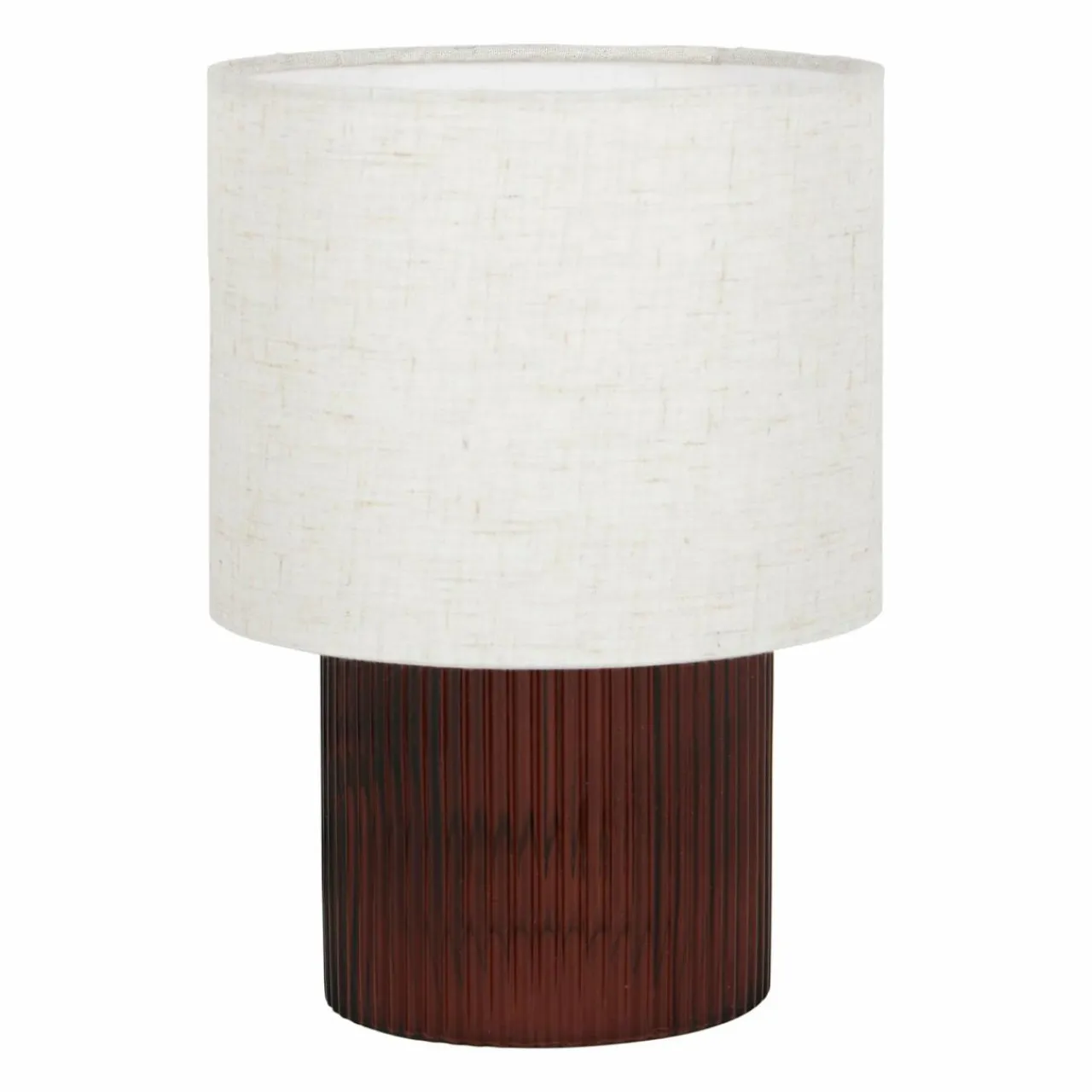 Lampe À Poser|OSTARIA Lampe à poser en verre rétro (H22 cm) Teca Marron