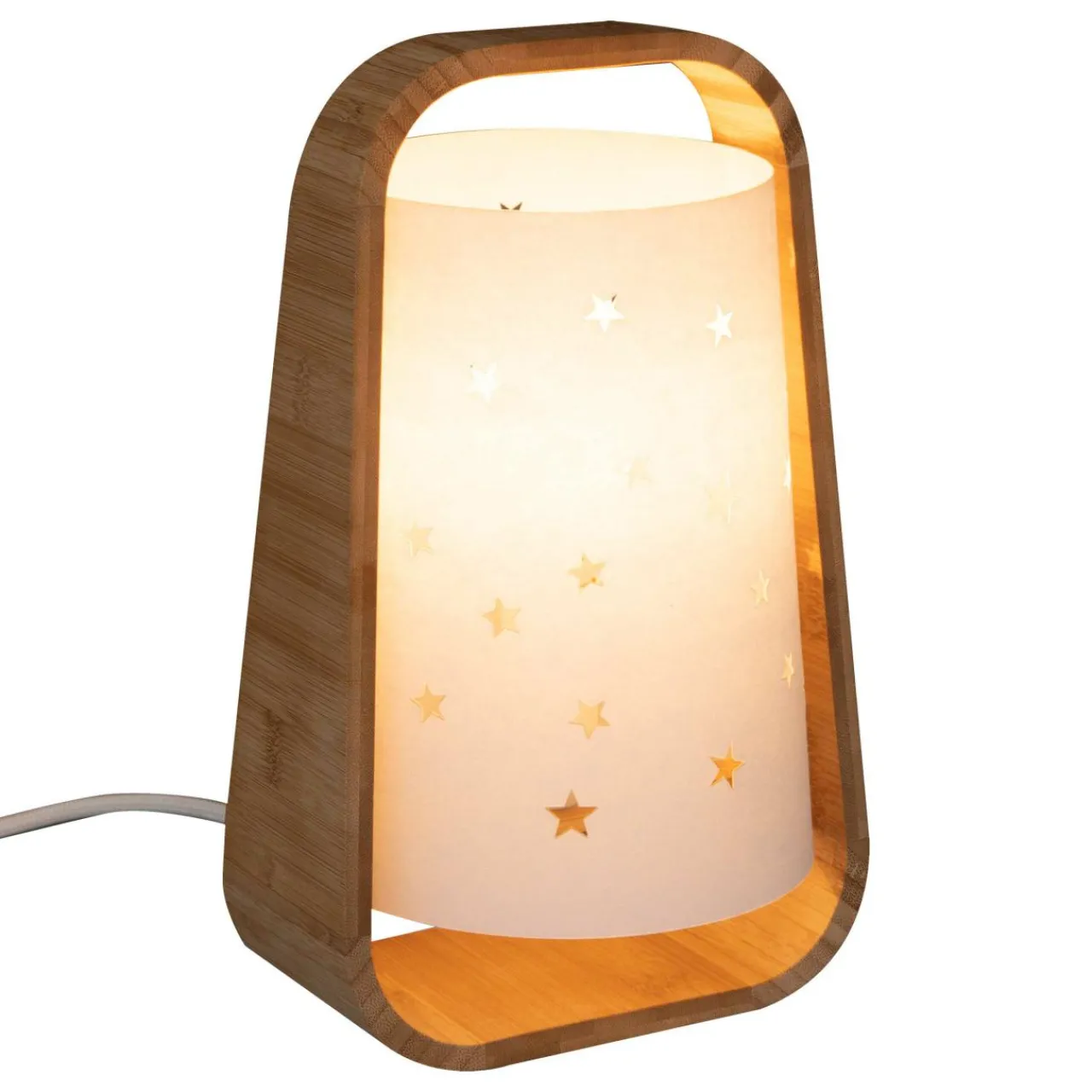 Luminaire Enfant|Atmosphera createur d'interieur for kids Lampe à poser enfant (H26.5 cm) Etoile he Blanc
