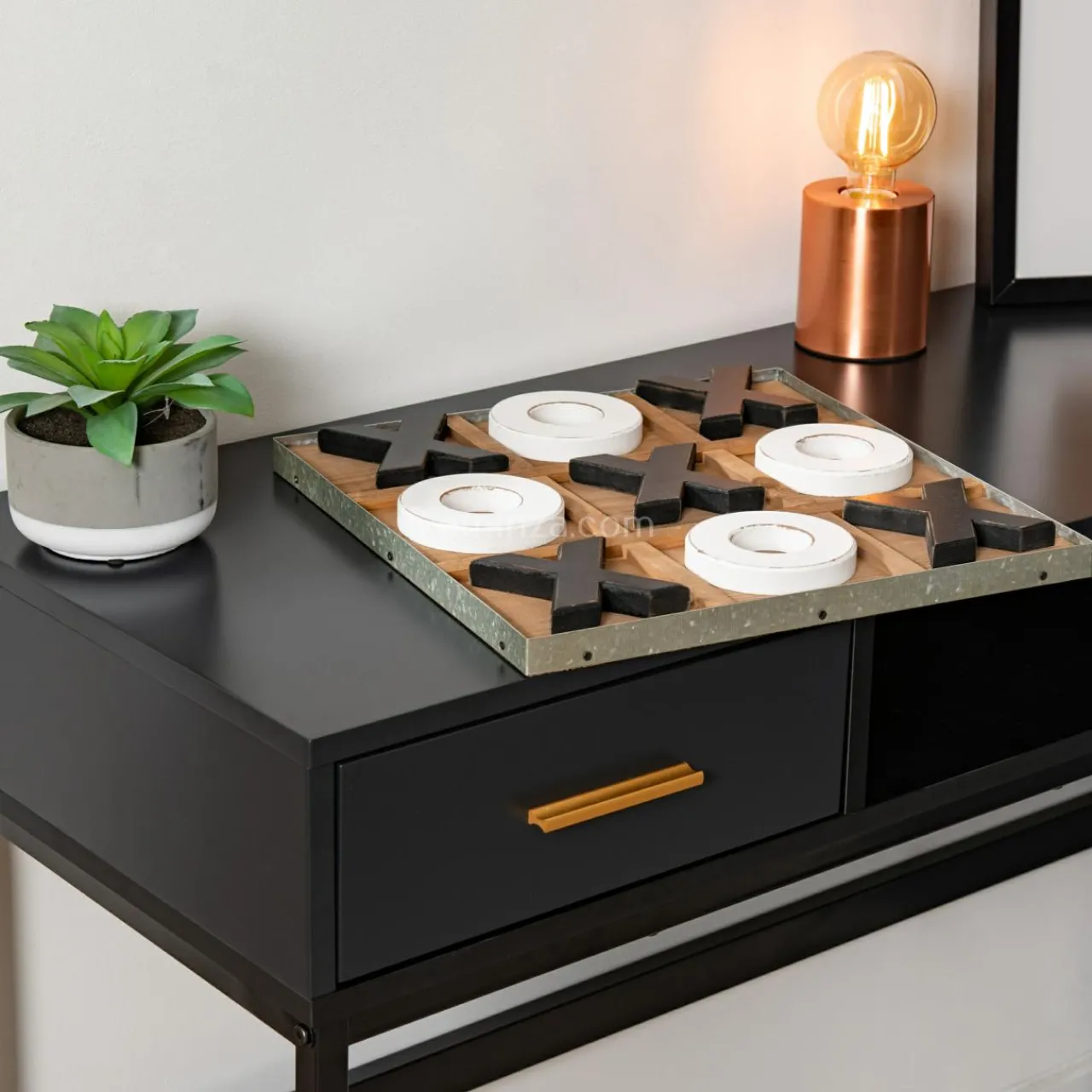 Lampe À Poser|ATMOSPHERA Lampe à poser métal (H10,5 cm) Tube Cuivre