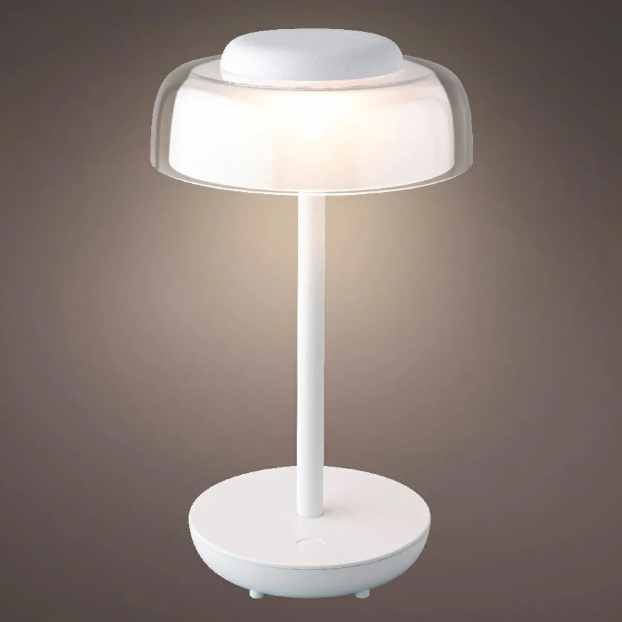 Luminaire Jardin|Eclairage Extérieur|#N/A Lampe de table sans fil rechargeable USB 18 LED (H28 cm) Tribeca Blanc