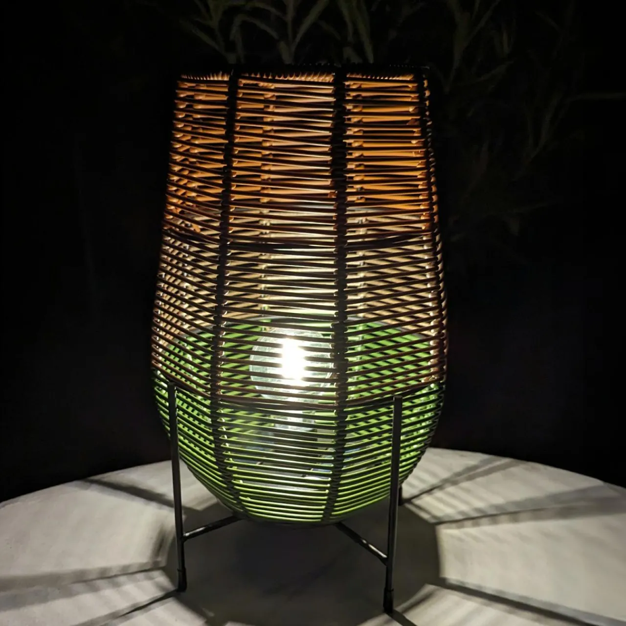 Luminaire Jardin|Eclairage Extérieur|#N/A Lampe de table solaire LED (H31 cm) Vernazza Multicolore