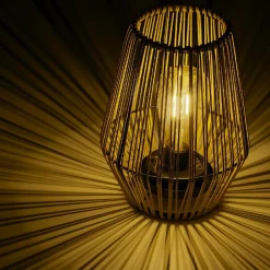 Luminaire Jardin|Eclairage Extérieur|#N/A Lampe de table solaire LED (H23 cm) Calabre Dé Or