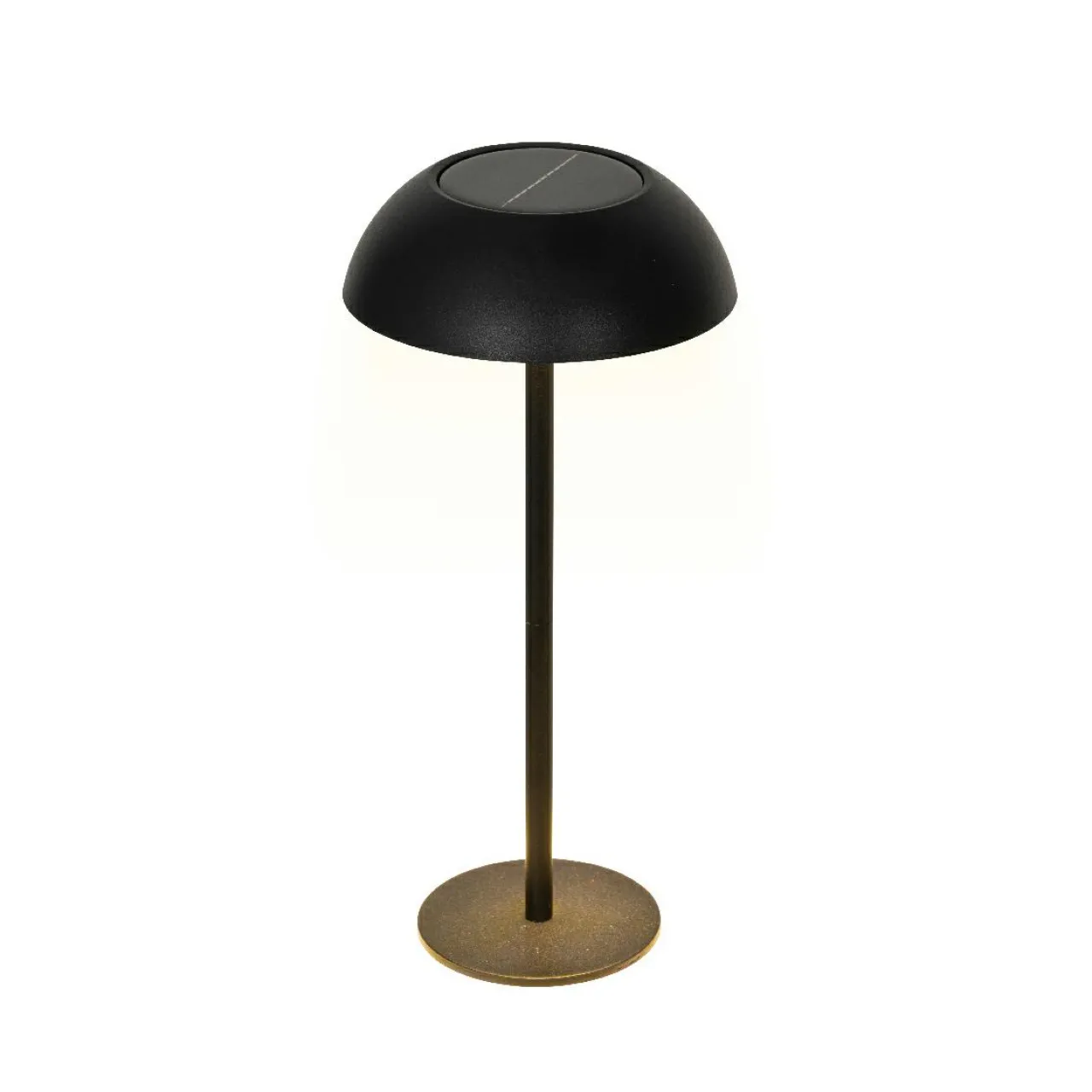 Luminaire Jardin|Eclairage Extérieur|KAEMINGK Lampe de table solaire LED (H33 cm) Malibu Noir