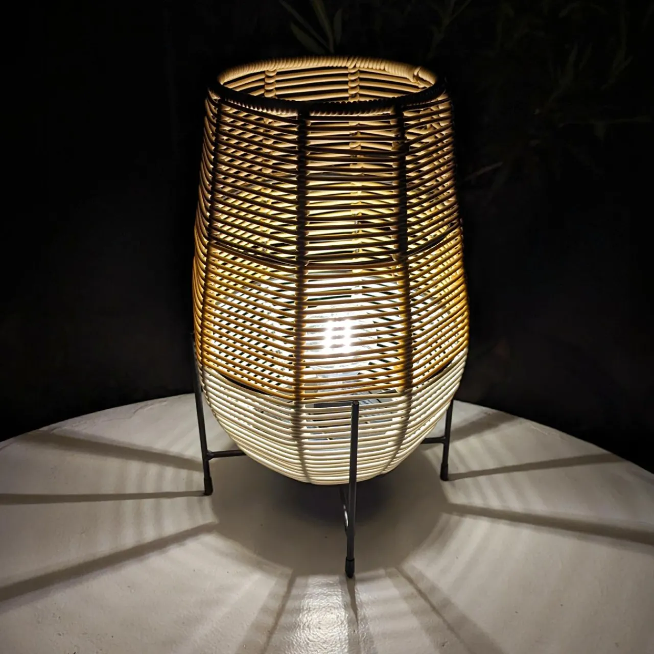 Luminaire Jardin|Eclairage Extérieur|#N/A Lampe de table solaire LED (H31 cm) Vernazza he Blanc