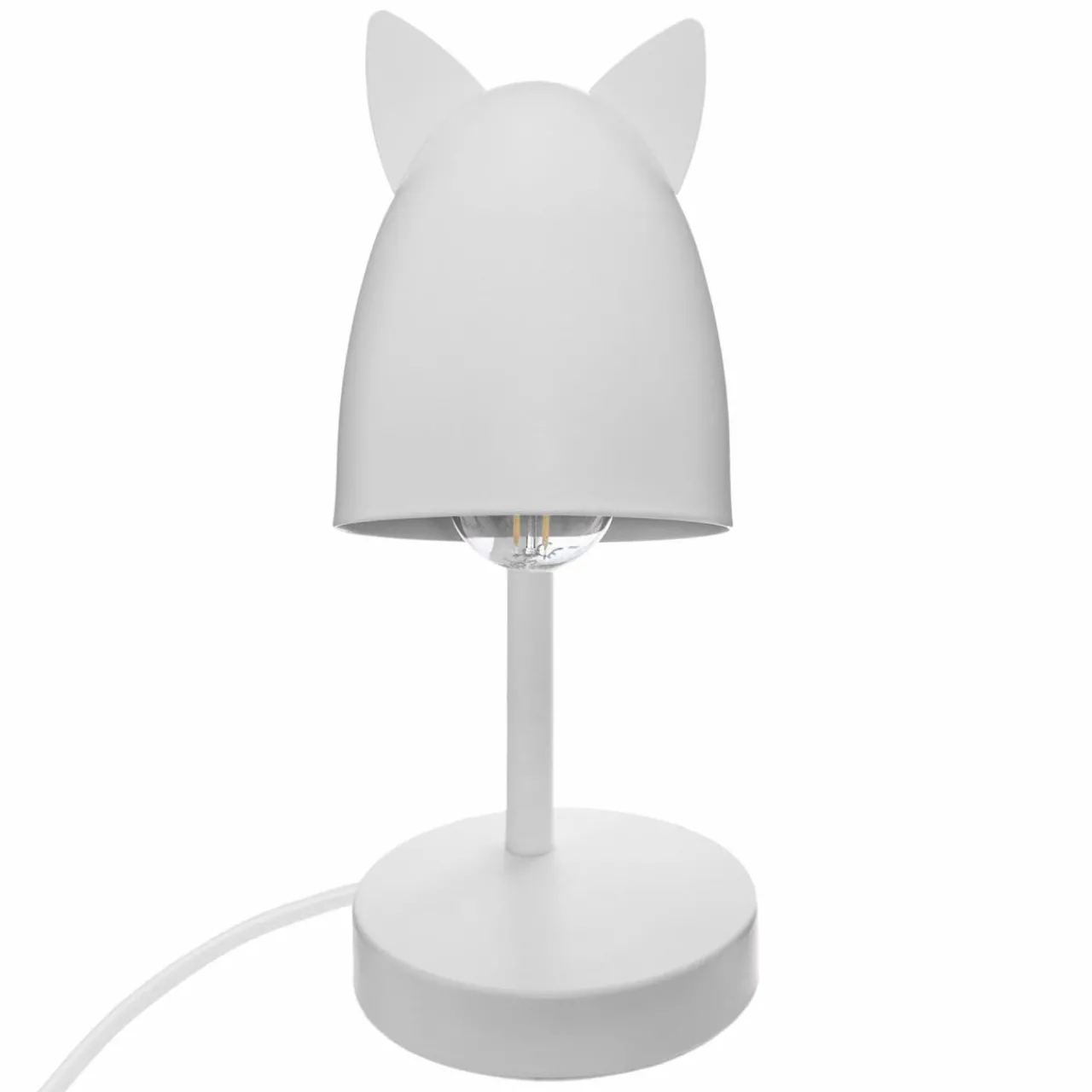 Luminaire Enfant|Objet Déco Enfant|Atmosphera createur d'interieur for kids Lampe enfant à poser (H31 cm) Oreilles he Blanc