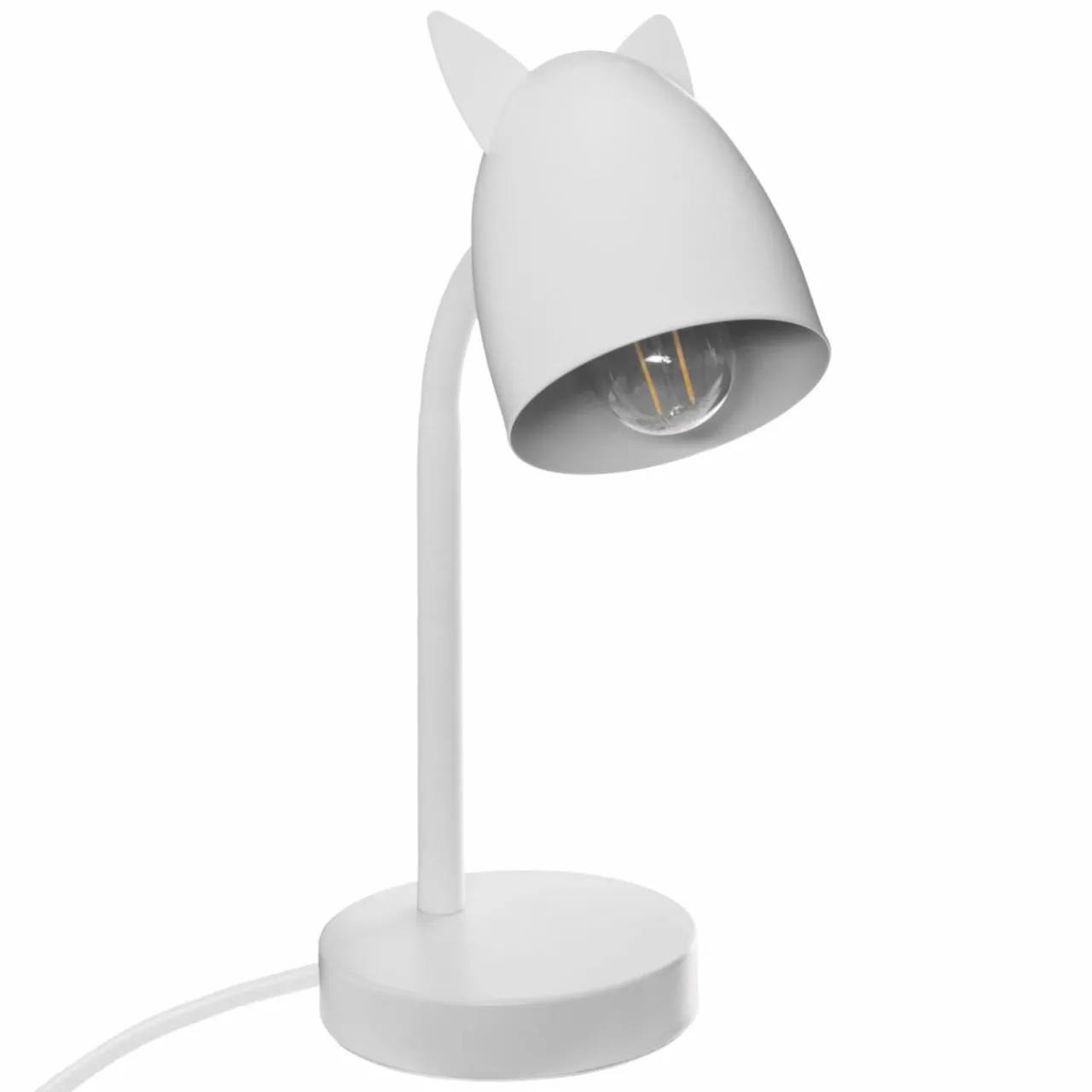 Luminaire Enfant|Objet Déco Enfant|Atmosphera createur d'interieur for kids Lampe enfant à poser (H31 cm) Oreilles he Blanc