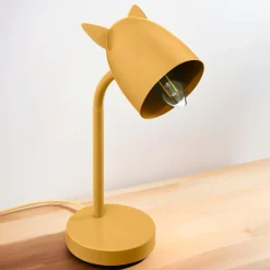 Luminaire Enfant|Objet Déco Enfant|ATMOSPHERA Lampe enfant à poser (H31 cm) Oreilles Jaune ocre