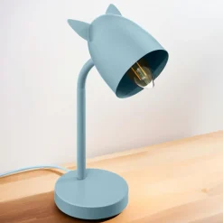 Luminaire Enfant|Objet Déco Enfant|ATMOSPHERA Lampe enfant à poser (H31 cm) Oreilles e Bleu
