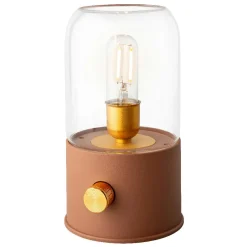 Luminaire Jardin|Eclairage Extérieur|#N/A Lampe tempête sans fil rechargeable USB (H20 cm) Terracotta Orange