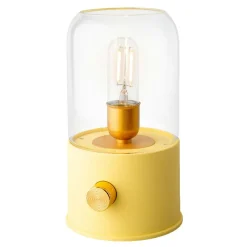 Luminaire Jardin|Eclairage Extérieur|#N/A Lampe tempête sans fil rechargeable USB (H20 cm) Jaune