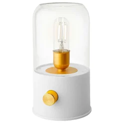 Luminaire Jardin|Eclairage Extérieur|#N/A Lampe tempête sans fil rechargeable USB (H20 cm) Blanc