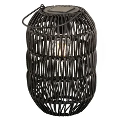 Luminaire Jardin|Eclairage Extérieur|#N/A Lanterne de jardin solaire LED (H24,5 cm) Toscane Noir