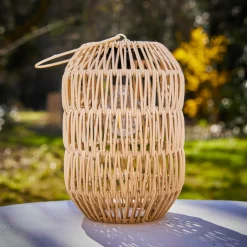 Luminaire Jardin|Eclairage Extérieur|#N/A Lanterne de jardin solaire LED (H24,5 cm)Toscane Naturel Beige