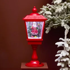 Déco Et Objet De Noël|Déco Et Objet Lumineux|KAEMINGK Lanterne lumineuse 33 LED (H70 cm) Père Noël Blanc froid Rouge