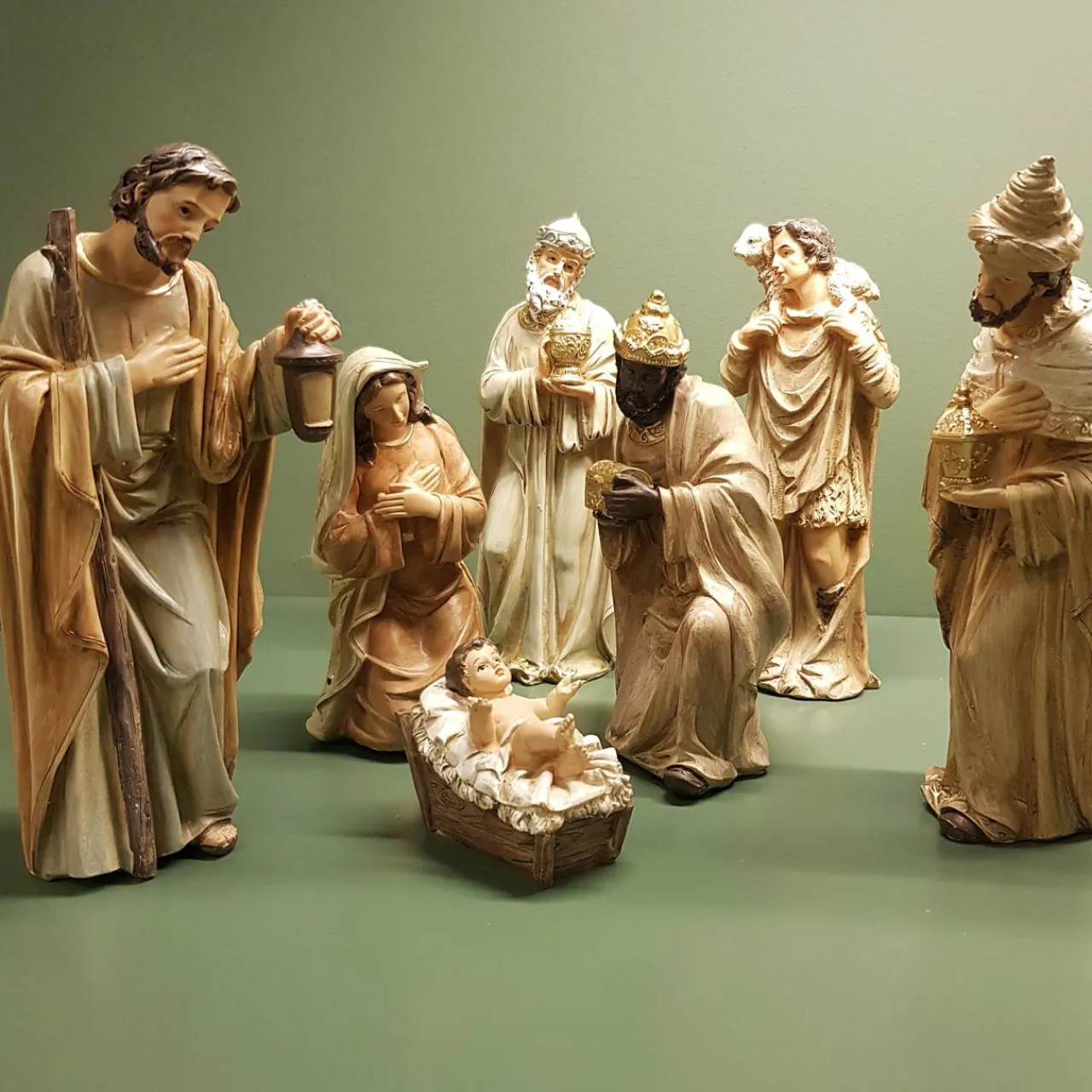 Personnages De Crèche|KAEMINGK Les 7 santons (Hauteur 20 cm) de Florence