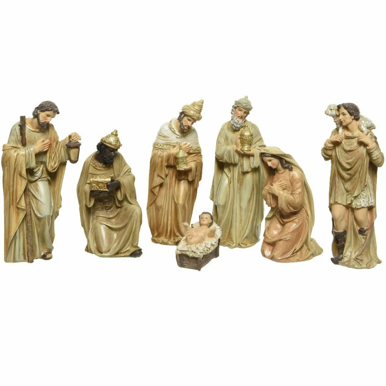 Personnages De Crèche|KAEMINGK Les 7 santons (Hauteur 20 cm) de Florence