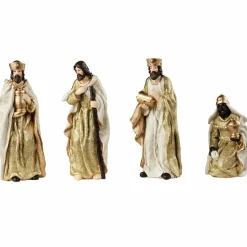 Personnages De Crèche|KAEMINGK Les 8 santons (Hauteur 15 cm) de Mario Or