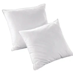 Couette, Oreiller, Traversin|EMINZA Lot Couette chaude anti-acariens (260 x 240 cm) + 2 Oreillers (60 x 60 cm) Comète he Blanc