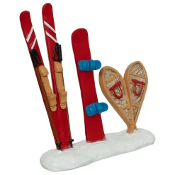 Personnage Et Accessoire Pour Village|FEERIC LIGHTS Lot de 3 accessoires (H10 cm) Sport d'hiver pour village