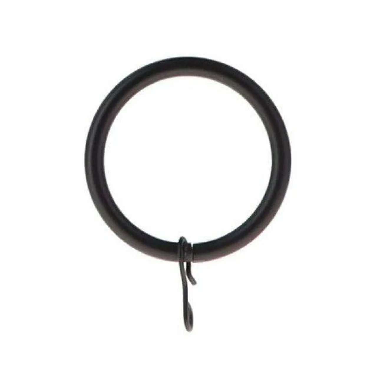 Embrasse, Pince Et Anneaux|LUANCE Lot de 8 anneaux tringle rideau (D28 mm) Lino mat Noir