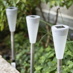 Luminaire Jardin|Eclairage Extérieur|#N/A Lot de 10 bornes de jardin solaires (H26 cm) Marly Multicolore