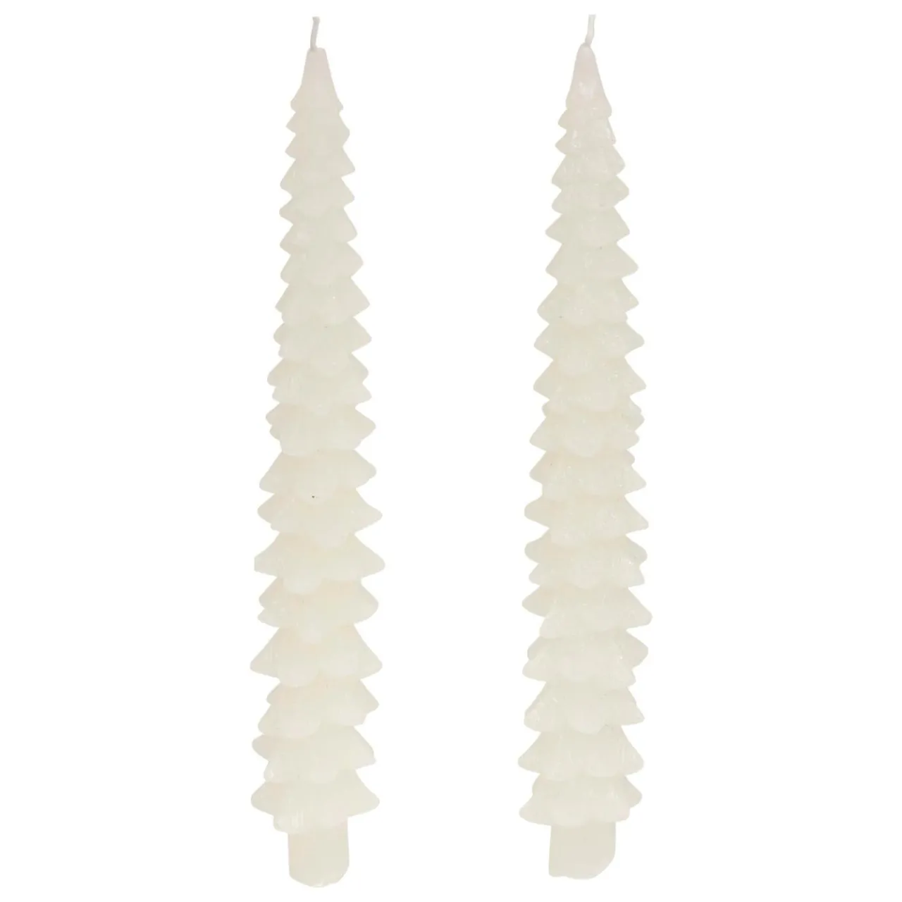 Bougie Et Photophore|JJA Lot de 2 bougies bâton en cire (H25 cm) Sapin Blanc