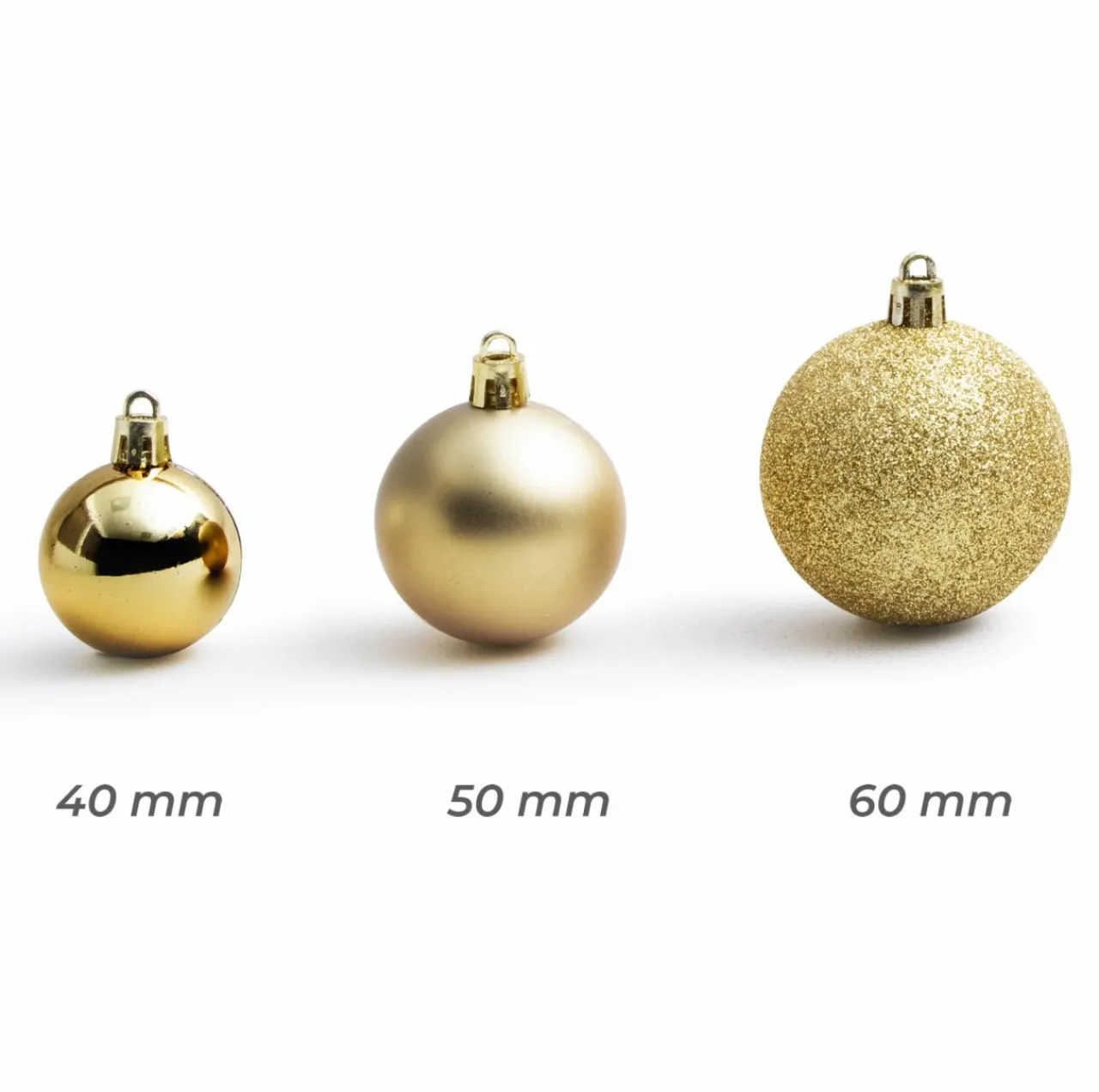 Boule De Noël|EMINZA Lot de 30 boules de Noël assties New Alpine Or