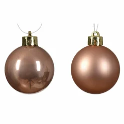 Boule De Noël|KAEMINGK Lot de 16 boules de Noël (D40 mm) Alpine Rose pétillant