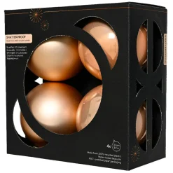 Boule De Noël|KAEMINGK Lot de 4 boules de Noël (D100 mm) Aravis Pêche