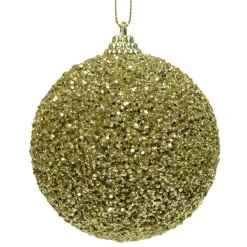 Boule De Noël|KAEMINGK Lot de 12 boules de Noël (D80 mm) Perline Or