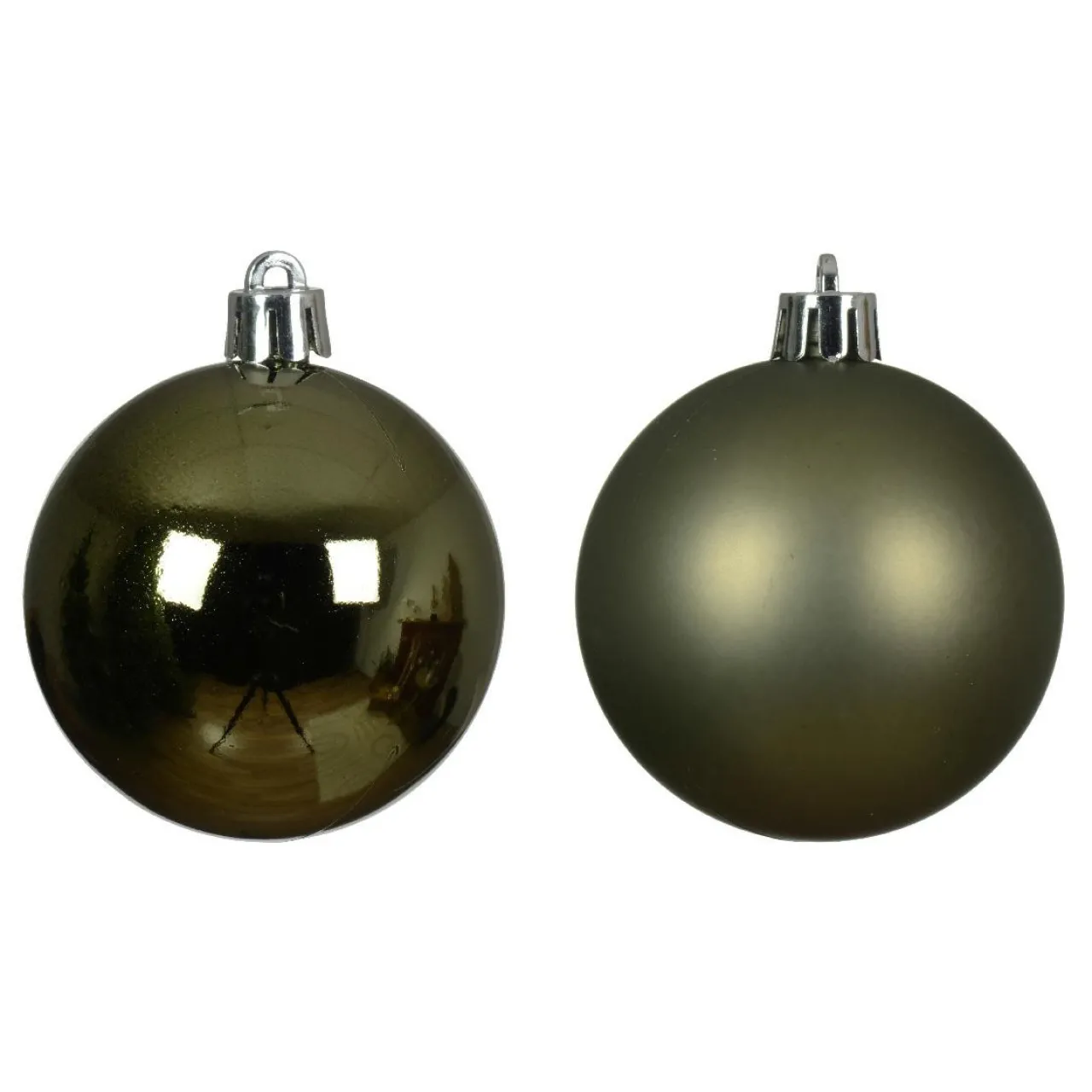 Boule De Noël|KAEMINGK Lot de 30 boules de Noël (D60 mm) Aravis Vert romarin