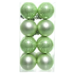 Boule De Noël|KAEMINGK Lot de 16 boules de Noël (D40 mm) Aravis Vert thé matcha Vert matcha