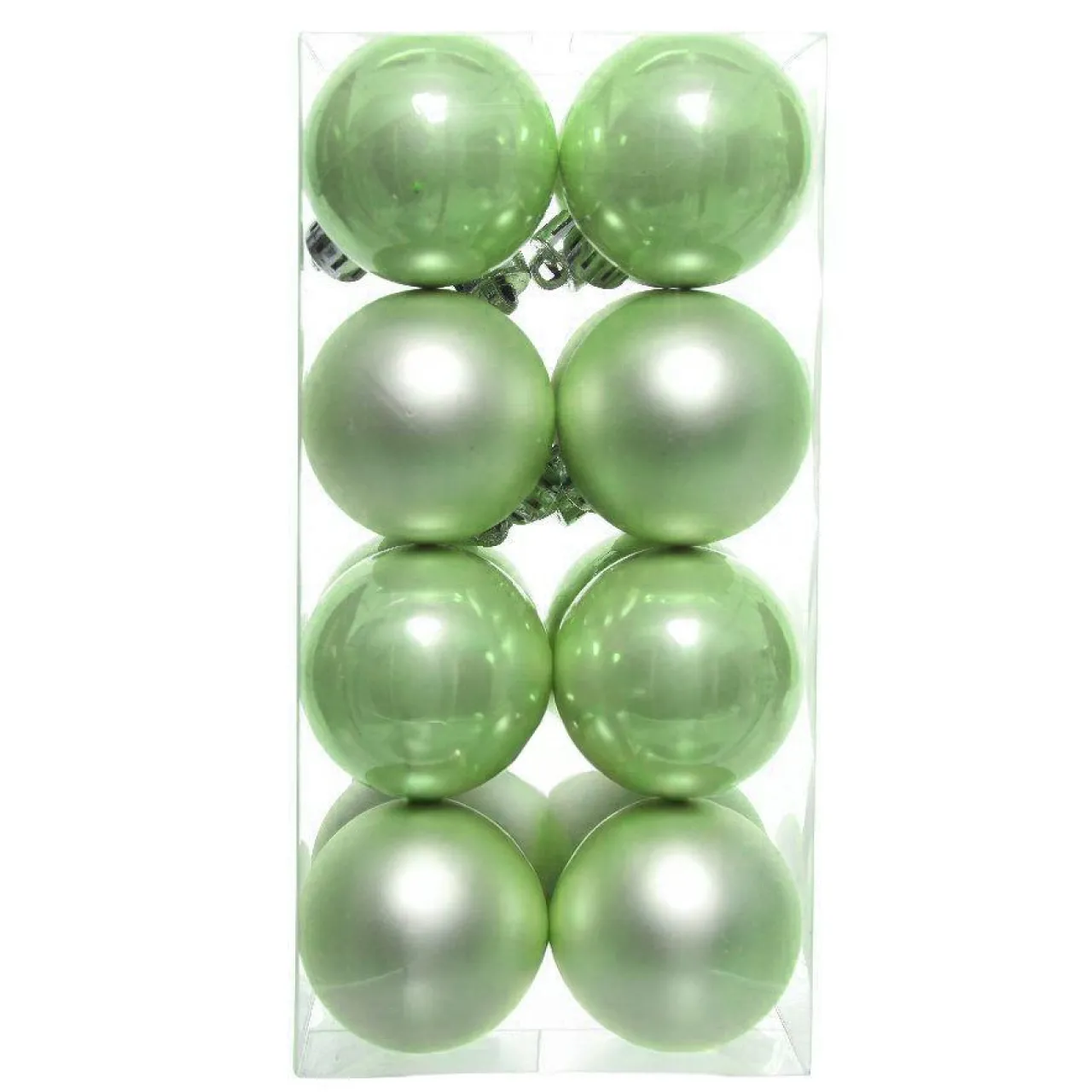 Boule De Noël|KAEMINGK Lot de 16 boules de Noël (D40 mm) Aravis Vert thé matcha Vert matcha