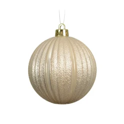 Boule De Noël|KAEMINGK Lot de 6 boules de Noël (D80 mm) Glitter Perle