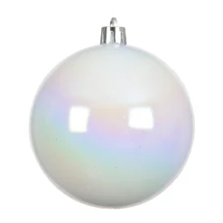 Boule De Noël|KAEMINGK Lot de 6 boules de Noël (D80 mm) Aravis Blanc irisé