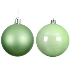 Boule De Noël|KAEMINGK Lot de 6 boules de Noël (D80 mm) Aravis Vert thé matcha Vert matcha
