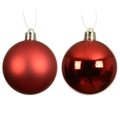 Boule De Noël|KAEMINGK Lot de 16 boules de Noël (D40 mm) Aravis Rouge