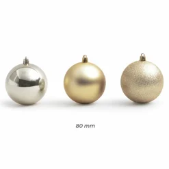 Boule De Noël|EMINZA Lot de 30 boules de Noël (D80 mm) New Alpine Perle