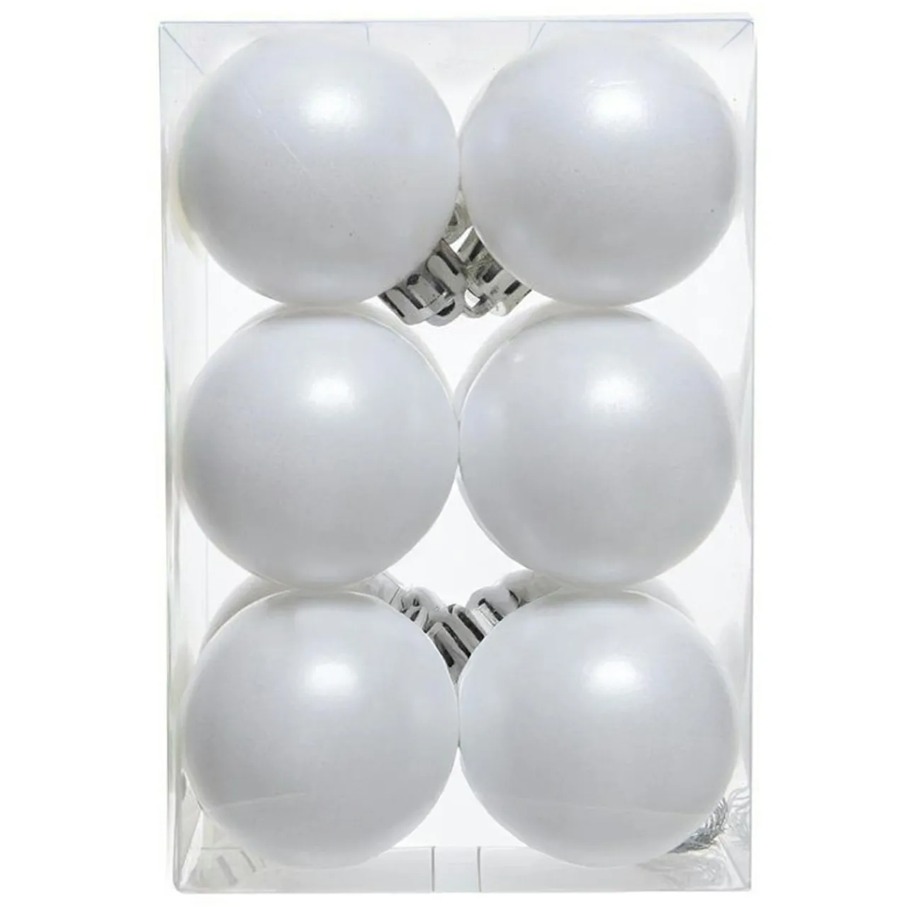 Boule De Noël|KAEMINGK Lot de 12 boules de Noël (D60 mm) Aravis Blanc