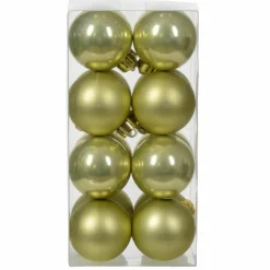 Boule De Noël|KAEMINGK Lot de 16 boules de Noël (D40 mm) Alpine Pistache