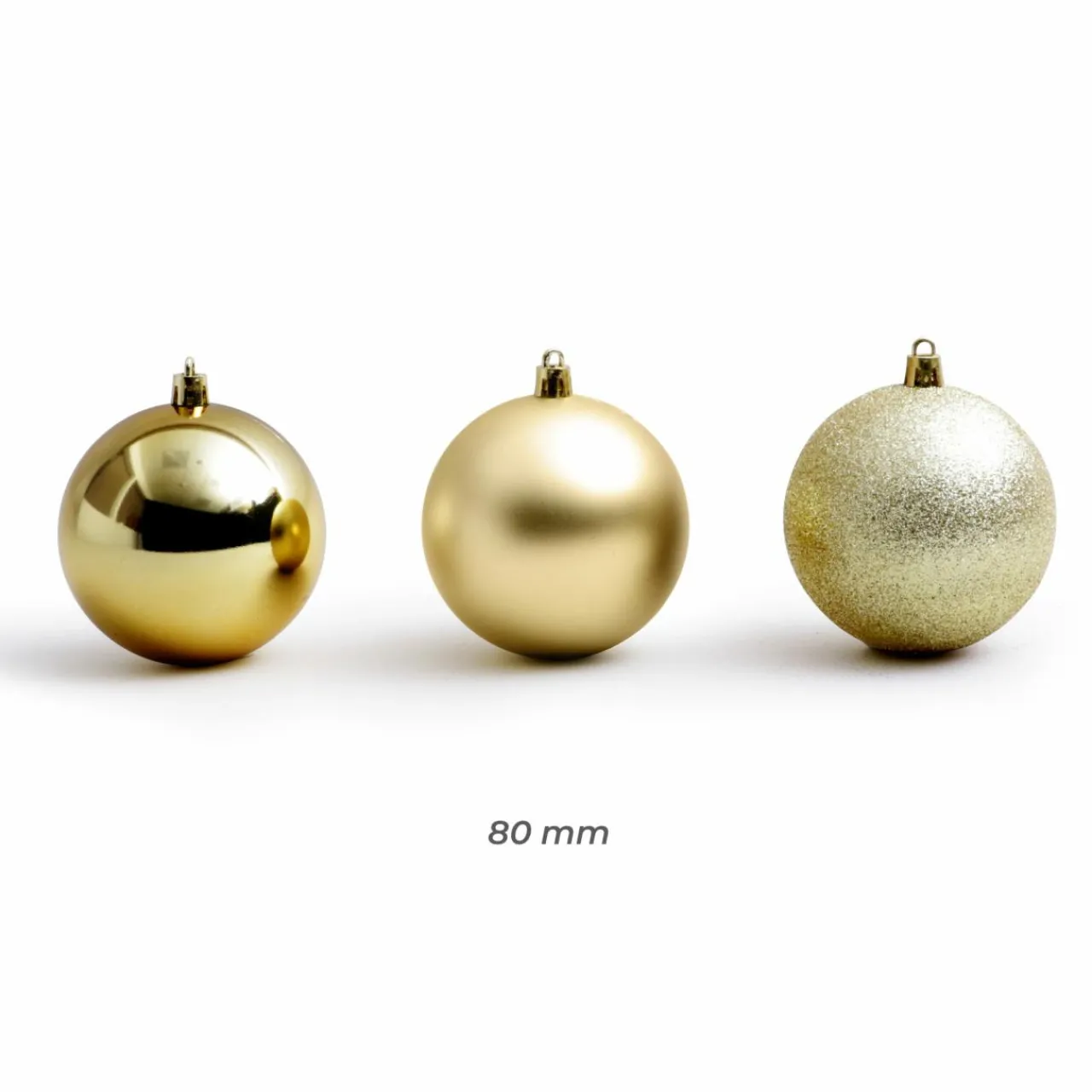 Boule De Noël|EMINZA Lot de 30 boules de Noël (D80 mm) New Alpine Or